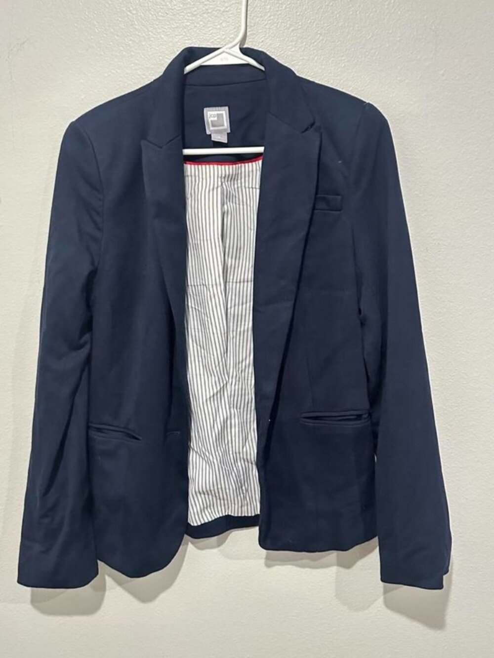 JCPenney Women's Navy and Blue Jacket
